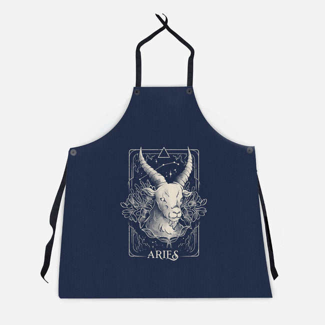Aries Tarot-Unisex-Kitchen-Apron-eduely