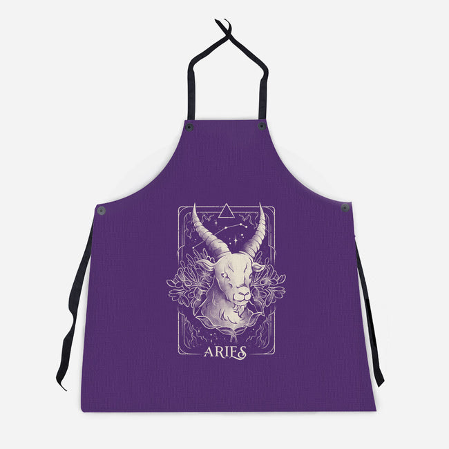 Aries Tarot-Unisex-Kitchen-Apron-eduely