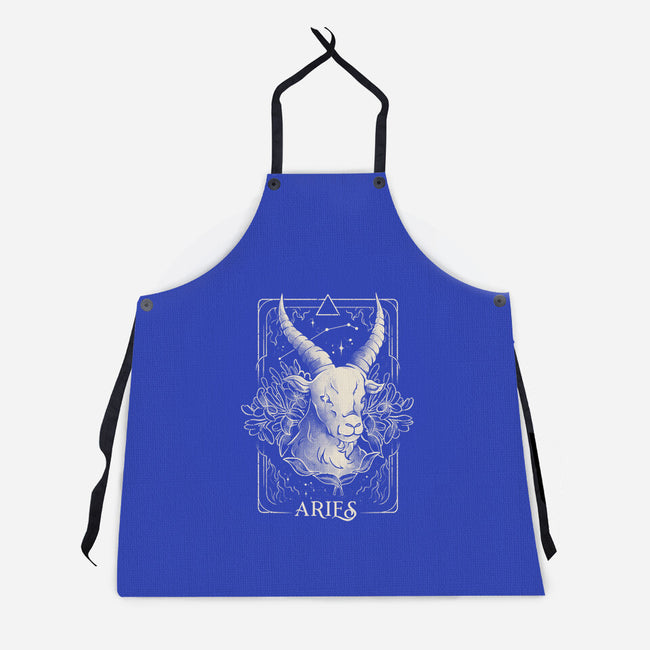 Aries Tarot-Unisex-Kitchen-Apron-eduely