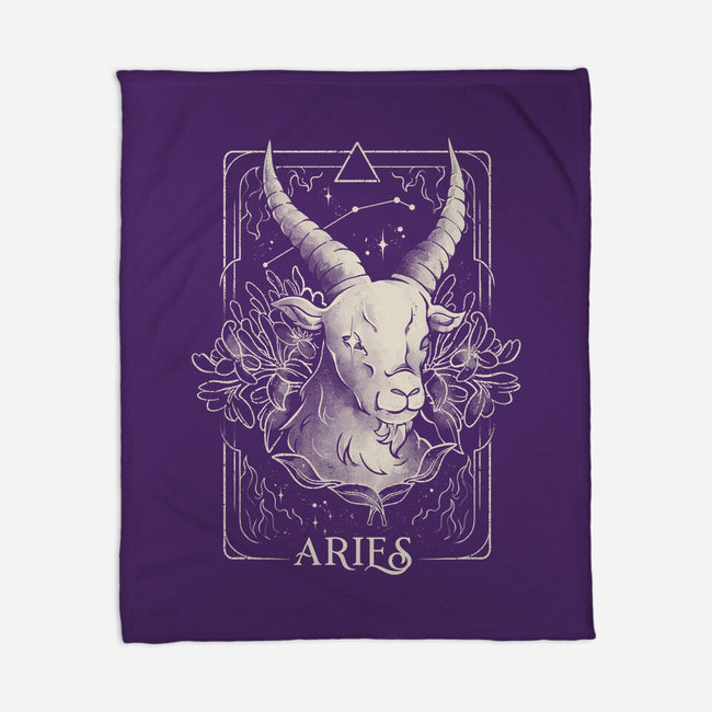 Aries Tarot-None-Fleece-Blanket-eduely