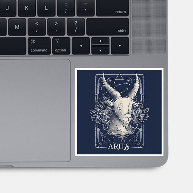 Aries Tarot-None-Glossy-Sticker-eduely