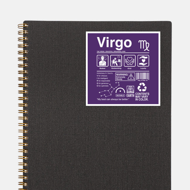 Virgo Label-None-Glossy-Sticker-DrMonekers