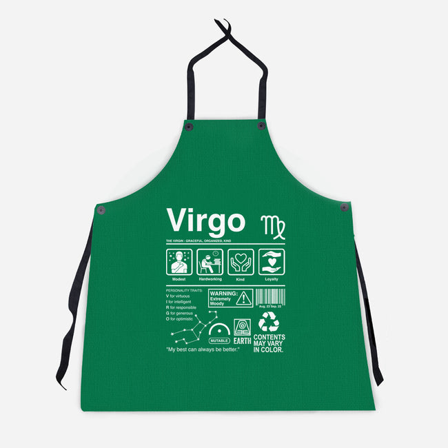 Virgo Label-Unisex-Kitchen-Apron-DrMonekers