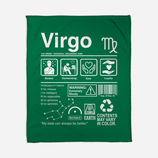 Virgo Label-None-Fleece-Blanket-DrMonekers
