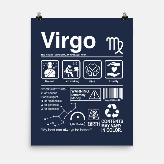 Virgo Label-None-Matte-Poster-DrMonekers