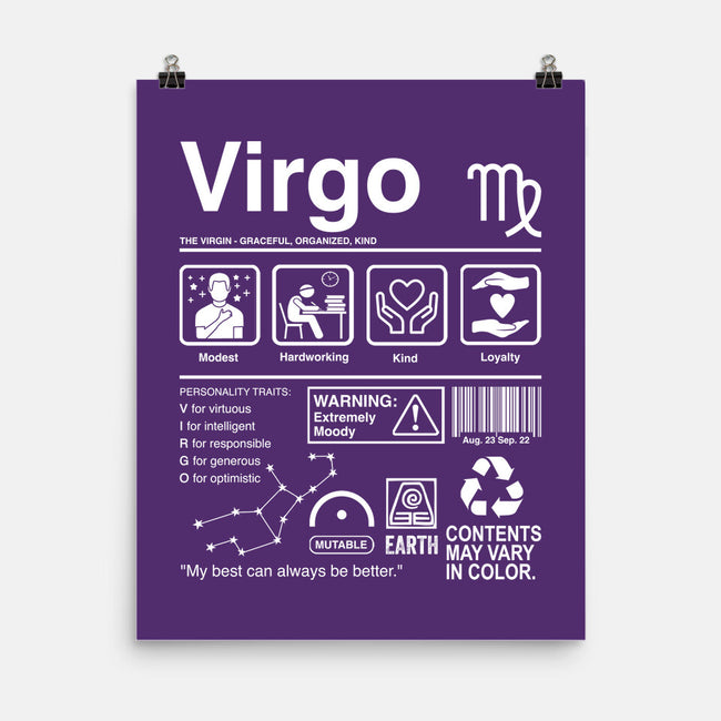 Virgo Label-None-Matte-Poster-DrMonekers
