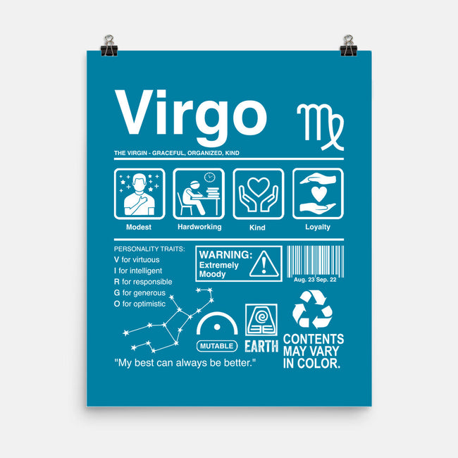 Virgo Label-None-Matte-Poster-DrMonekers