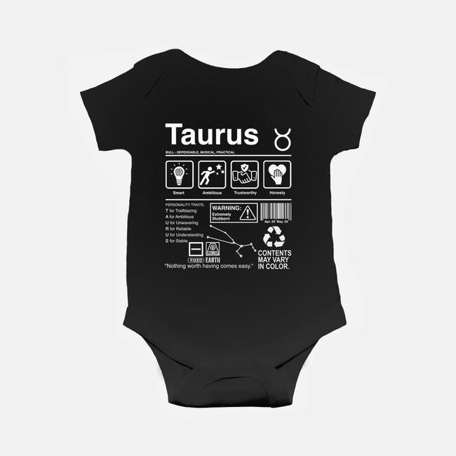 Taurus Label-Baby-Basic-Onesie-DrMonekers