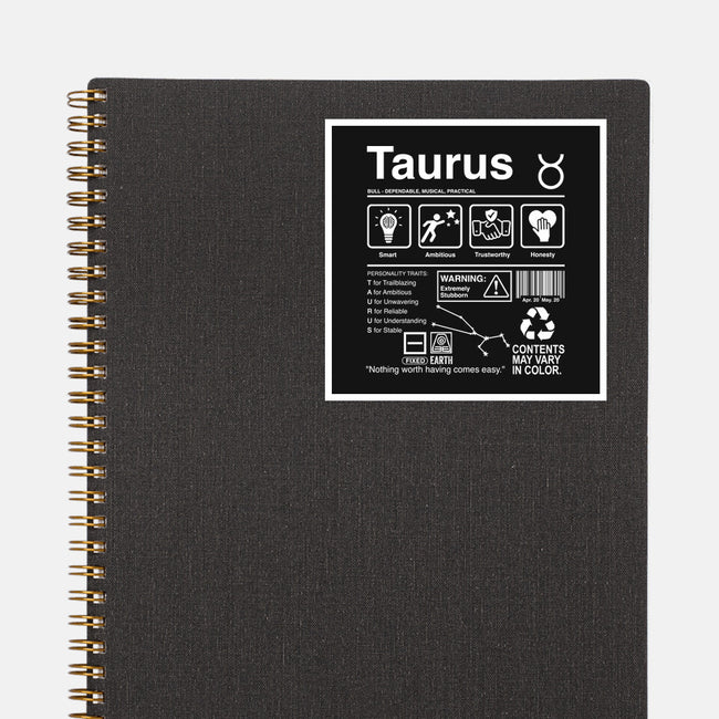 Taurus Label-None-Glossy-Sticker-DrMonekers