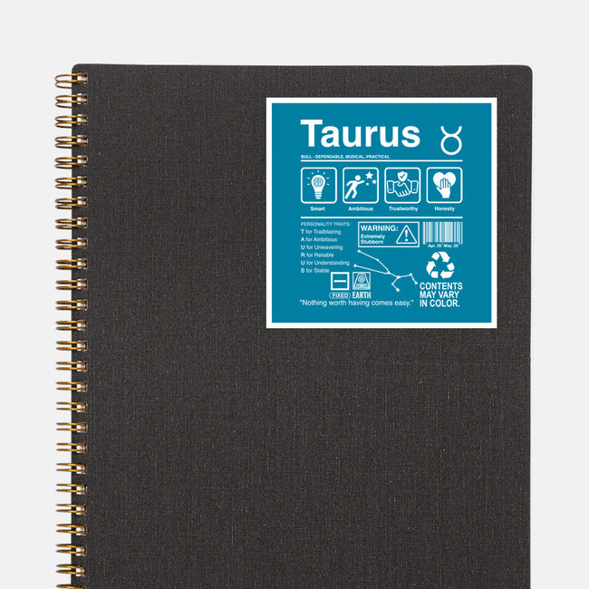 Taurus Label-None-Glossy-Sticker-DrMonekers