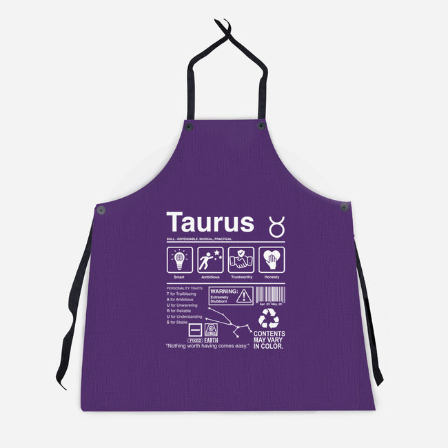 Taurus Label-Unisex-Kitchen-Apron-DrMonekers