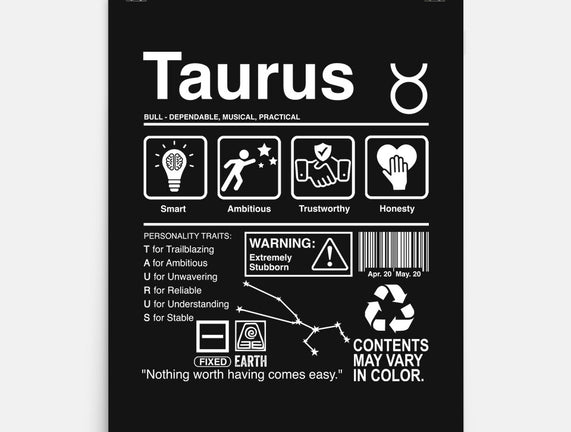 Taurus Label