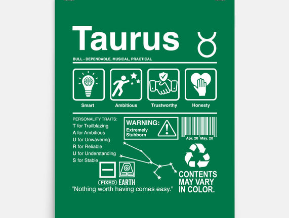 Taurus Label