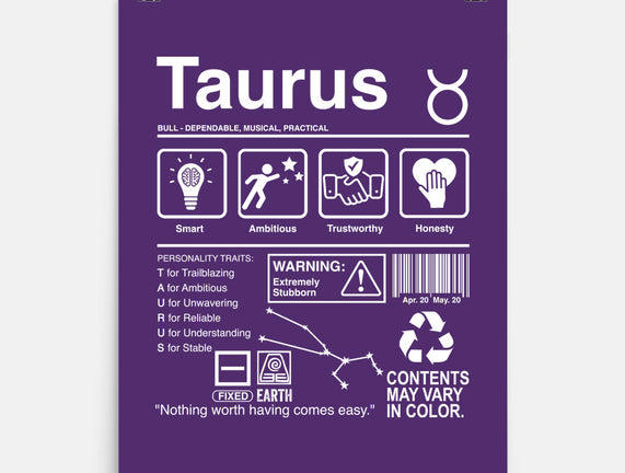 Taurus Label
