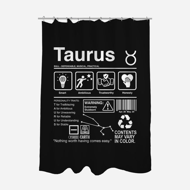 Taurus Label-None-Polyester-Shower Curtain-DrMonekers
