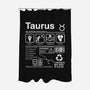 Taurus Label-None-Polyester-Shower Curtain-DrMonekers