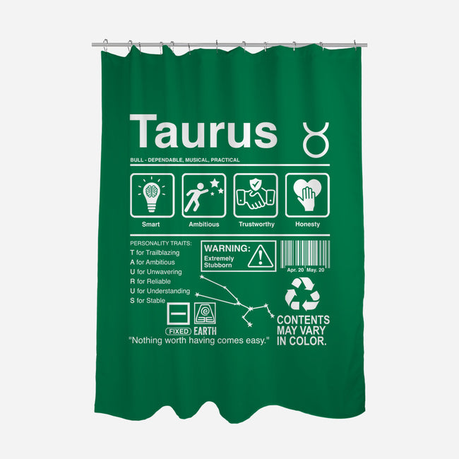 Taurus Label-None-Polyester-Shower Curtain-DrMonekers