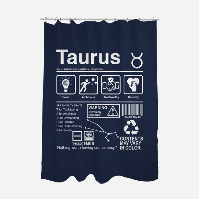 Taurus Label-None-Polyester-Shower Curtain-DrMonekers