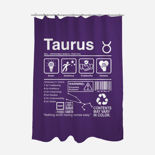 Taurus Label-None-Polyester-Shower Curtain-DrMonekers