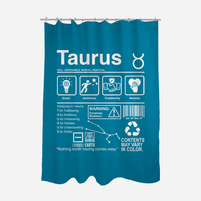 Taurus Label-None-Polyester-Shower Curtain-DrMonekers
