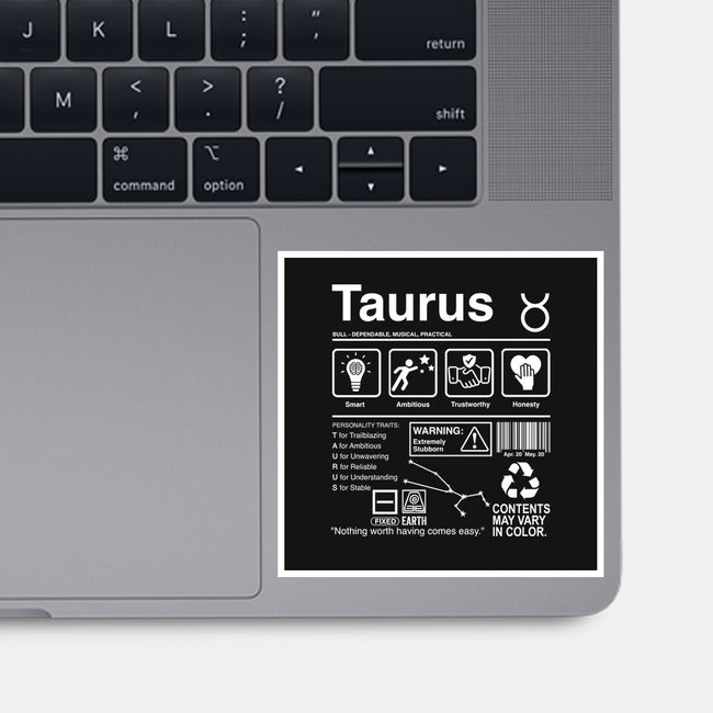 Taurus Label-None-Glossy-Sticker-DrMonekers