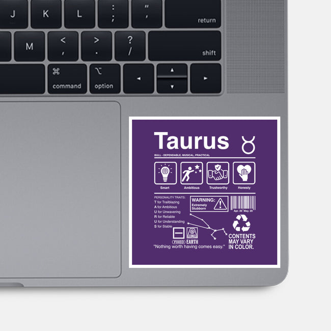 Taurus Label-None-Glossy-Sticker-DrMonekers