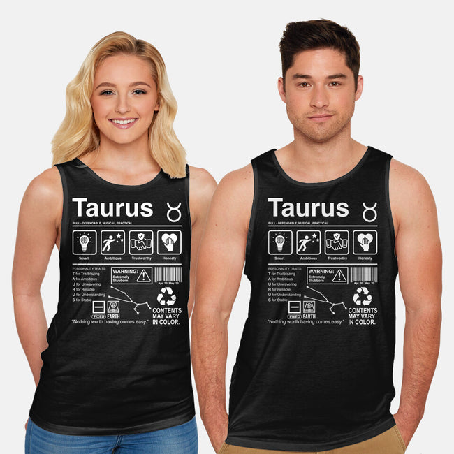 Taurus Label-Unisex-Basic-Tank-DrMonekers