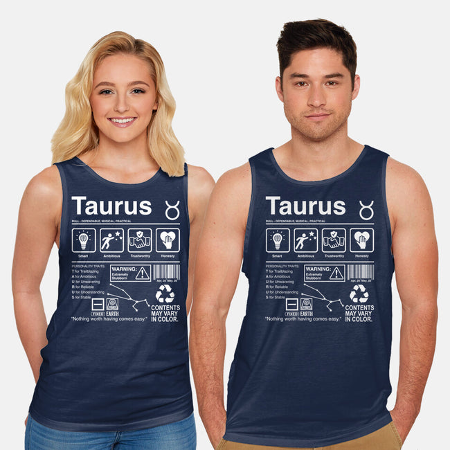 Taurus Label-Unisex-Basic-Tank-DrMonekers