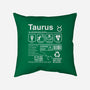 Taurus Label-None-Removable Cover w Insert-Throw Pillow-DrMonekers