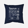 Taurus Label-None-Removable Cover w Insert-Throw Pillow-DrMonekers