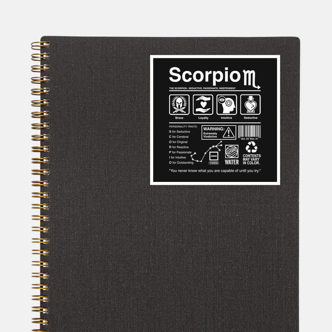 Scorpio Label-None-Glossy-Sticker-DrMonekers