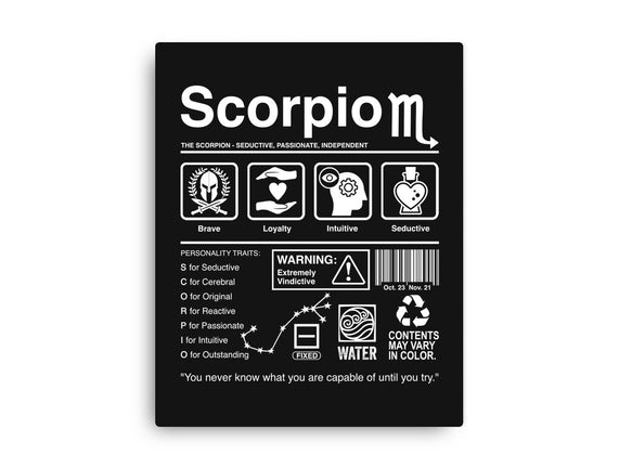 Scorpio Label