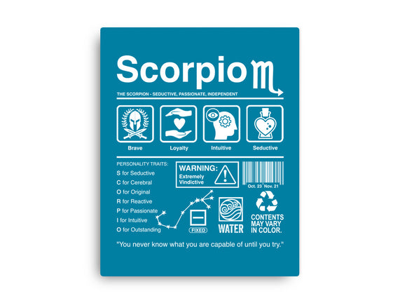 Scorpio Label
