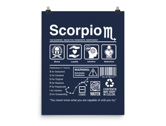 Scorpio Label