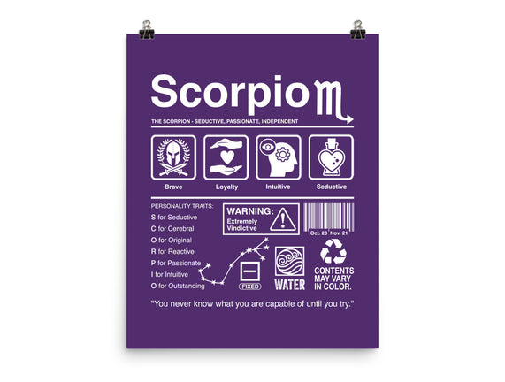 Scorpio Label