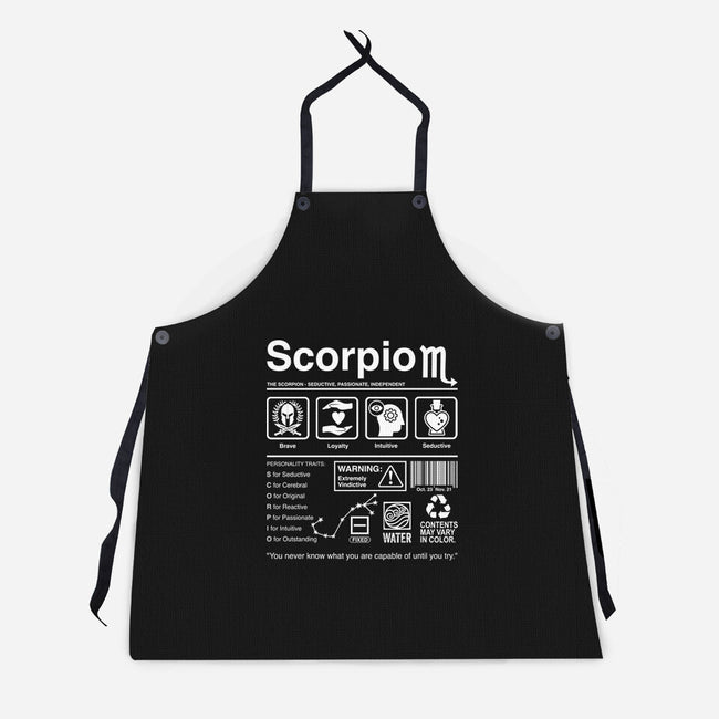 Scorpio Label-Unisex-Kitchen-Apron-DrMonekers