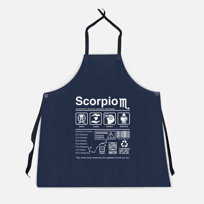 Scorpio Label-Unisex-Kitchen-Apron-DrMonekers