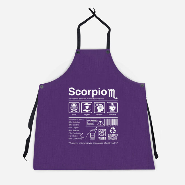 Scorpio Label-Unisex-Kitchen-Apron-DrMonekers
