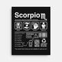 Scorpio Label-None-Stretched-Canvas-DrMonekers