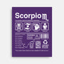 Scorpio Label-None-Stretched-Canvas-DrMonekers