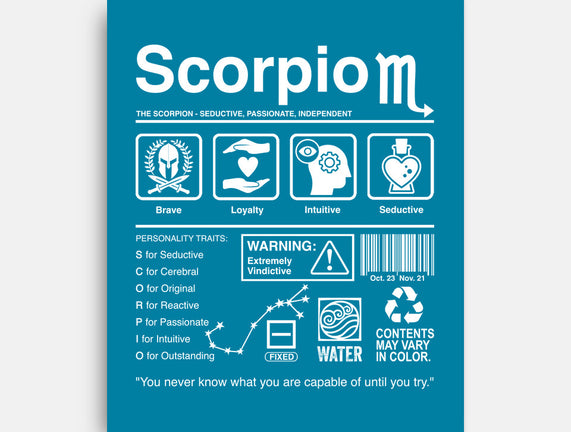 Scorpio Label