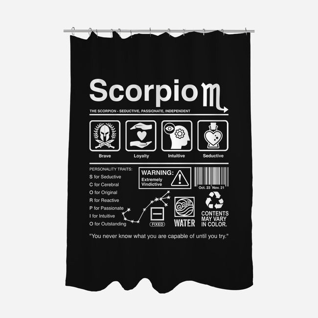 Scorpio Label-None-Polyester-Shower Curtain-DrMonekers