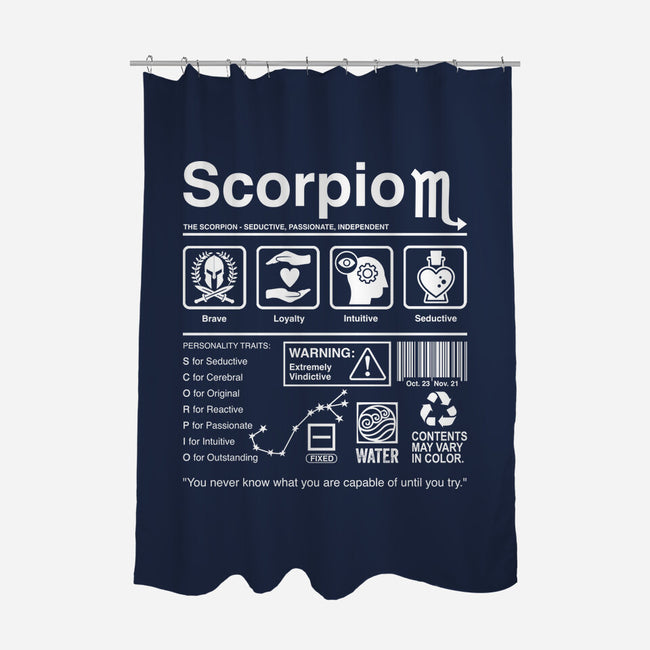 Scorpio Label-None-Polyester-Shower Curtain-DrMonekers