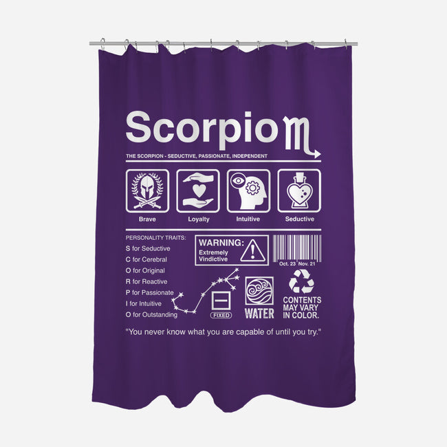 Scorpio Label-None-Polyester-Shower Curtain-DrMonekers