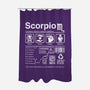 Scorpio Label-None-Polyester-Shower Curtain-DrMonekers