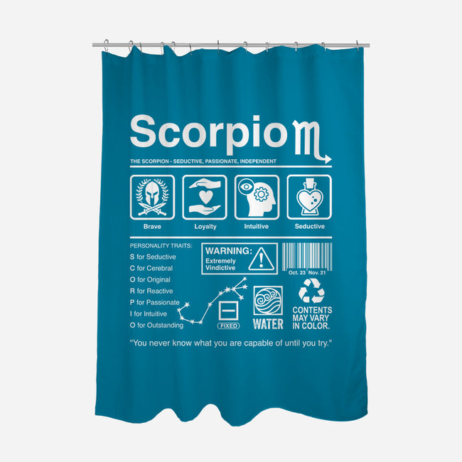 Scorpio Label-None-Polyester-Shower Curtain-DrMonekers