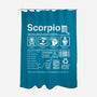 Scorpio Label-None-Polyester-Shower Curtain-DrMonekers