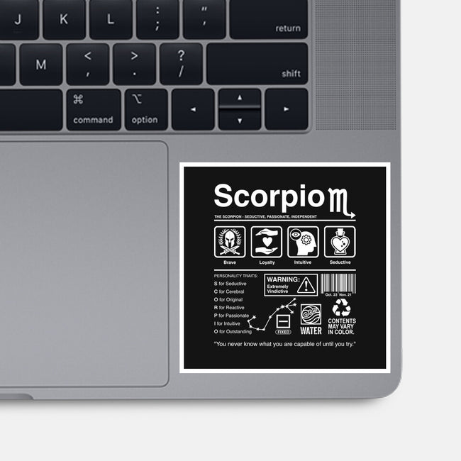 Scorpio Label-None-Glossy-Sticker-DrMonekers