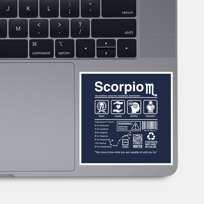 Scorpio Label-None-Glossy-Sticker-DrMonekers