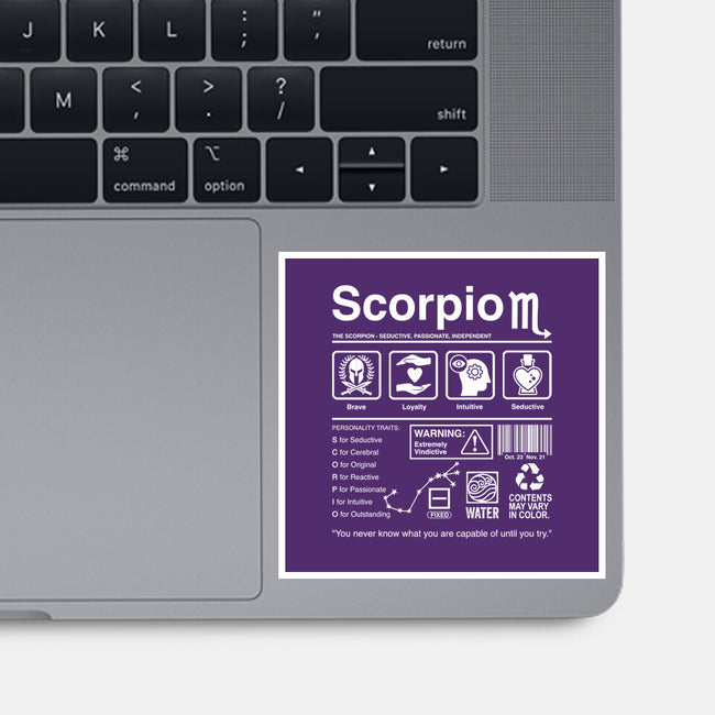 Scorpio Label-None-Glossy-Sticker-DrMonekers